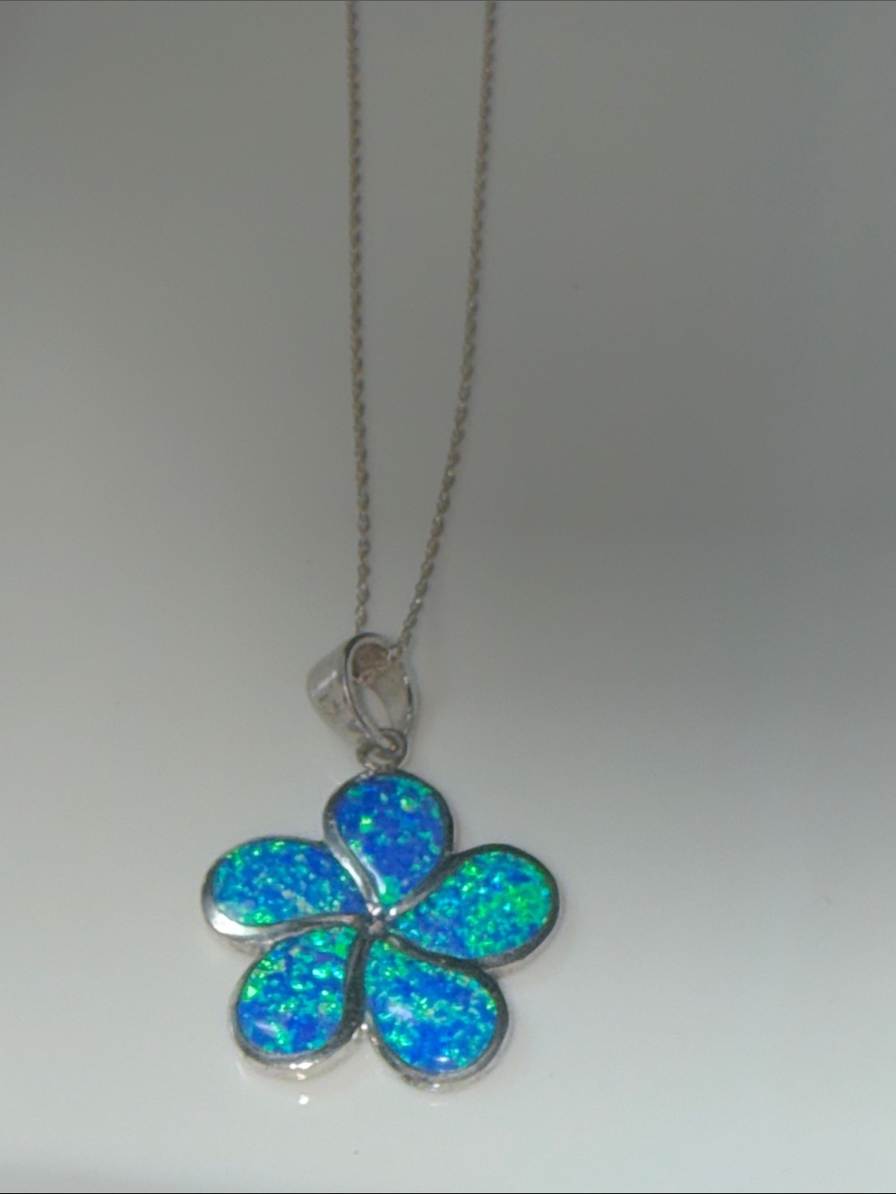 925 Plumeria Pendant Necklace- Women Jewelry
